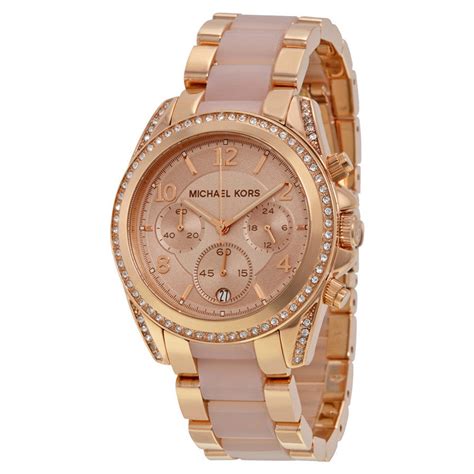 Women's Rose Gold Michael Kors Blair Chronograph 